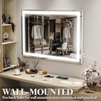 FENNIO Vanity Mirror with Lights 32"x22", Lighted Makeup Mirror, Large Vanity - Image 4