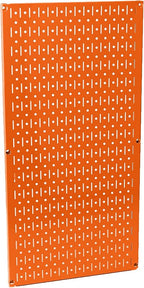 Wall Control Pegboard 32in x 16in Orange Metal Pegboard Tool Board Panel - Image 4
