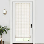 LazBlinds No Tools No Drill Bamboo Roller Shades, Cordless Bamboo Blinds by LazBlinds