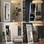 Hasipu Full Length Mirror with Lights, Full Body Dressing Hanging Mounted Mirror - Image 9