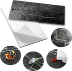 AULIGET 100 Piece Faux Stone Backsplash Peel and Stick PVC Tile, 3 Inch x 6 - Image 5