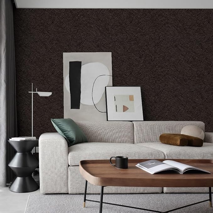 Abyssaly Brown Peel and Stick Self Adhesive Wallpaper - Image 6