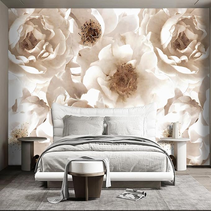 Floral wallpeper for Girls Bedroom Modern Flower Living Room wall Mural - Image 2