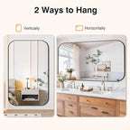 Bathroom Mirror for Wall, Large Bathroom Vanity Mirror for Over Sink 40 x 65 - Image 5