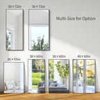KOCUUY Bathroom Mirror, 30x55 Inch Large Black Mirrors - Image 10