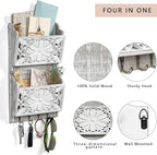 2-Slot Mail Organizer Wall Mount - Image 2