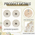 Weysat 4 Pcs Vintage Hooks for Wall Wood Farmhouse Towel Hooks Shabby Chic Wall - Image 3