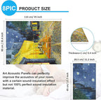 JBER Art Acoustic Panels, 45X36 Inches Acoustical Wall Panels, Sound Absorbing - Image 2