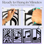 GALLERY GRACE Metal Wall Art Decor – 11" x 16" Set of 4 Single Line Abstract - Image 4