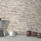 SUNWINGS 5-Sheet Peel and Stick Mosaic Natural 3D Stone Self Adhesive Marble - Image 8
