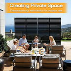 MTART Metal Privacy Screen 72" H x 47.2" Decorative Outdoor Privacy Screen - Image 4