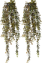 Artificial Hanging Plant 2 Pcs Faux Plant Ivy Vine Faux Eucalyptus Vines Fake - Image 9