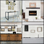 3D Wall Panels Peel and Stick 11PCS White Foam Brick Wallpaper - Image 4