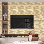 STICKGOO Wave Wall Panels for Interior Wall Decor, Light Oak 3D Wall Panels - Image 2