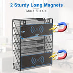 OUTWOLF Magnetic File Holder, 6-Tier Magnetic Wall Hanging File Organizer - Image 2