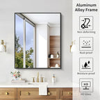 KOCUUY Black Bathroom Mirror, 30x36 Inch Rectangle Mirror - Image 10