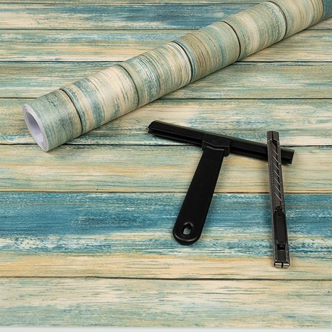practicalWs Peel and Stick Wallpaper 17.7" x 236.2" Wood Wallpaper Wood Contact by practicalWs
