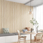 VEELIKE White Oak Wood Wall Panels Peel and Stick Foam Slat Wall Panel - Image 3
