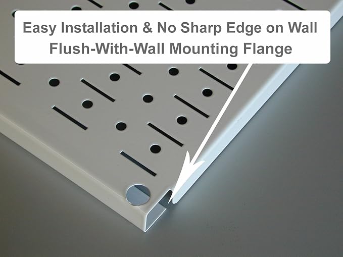 Wall Control Pegboard 16in x 32in Horizontal Green Metal Pegboard Tool Board - Image 5