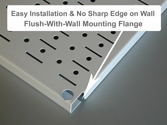 Wall Control Pegboard 32in x 16in Blue Metal Pegboard Tool Board Panel - Image 4