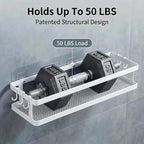 PUSDON 5-in-1 16.5" Extra Long Kitchen Organizer & Shower Caddy Set, Wall Mount - Image 5