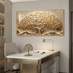 Large Framed Gold Tree of Life Wall Art - Image 2