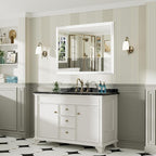 48x36 Inch White Bathroom Mirror - Image 3