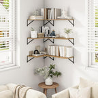 Heimlove Deep Floating Shelves for Wall, 12 Inch Deep Floating Shelves Set of 3 - Image 6