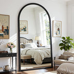 Full Length Mirror 76"×41" Floor Mirror Standing Tall Mirror, Arched Stand up - Image 2