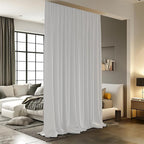 Room Divider Curtains for Ceiling Track Rod, 4.3 ft Wide x 7 ft Tall, 1 Panel by RoomDarkning
