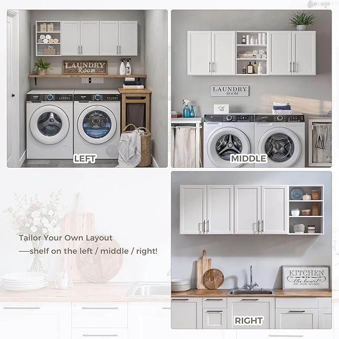 FIMELLO 62.8 ''W X 11''D X 21.7''H Wall Cabinets - Image 7