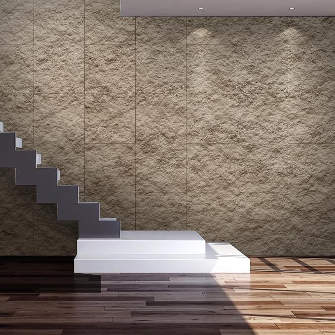 KASARO PU 3D Faux Stone Wall Panels, Cement Texture Accent - Image 8