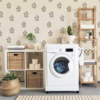 Beige Floral Wallpaper Vintage Rose Peel and Stick Wallpaper Waterproof Contact - Image 8