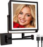 Ruacq Rechargeable Wall Mounted Makeup Mirror by Ruacq