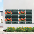 Vertical Wall Planter with 16 Pots, Hanging Garden Plant Flowerpot Holder - Image 3