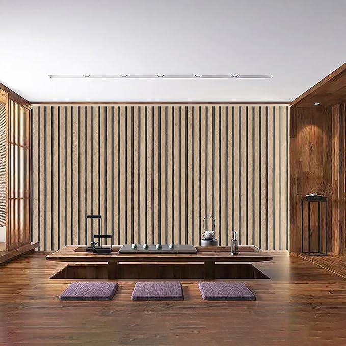 Brown Wood Slat Peel and Stick Wallpaper - Image 7