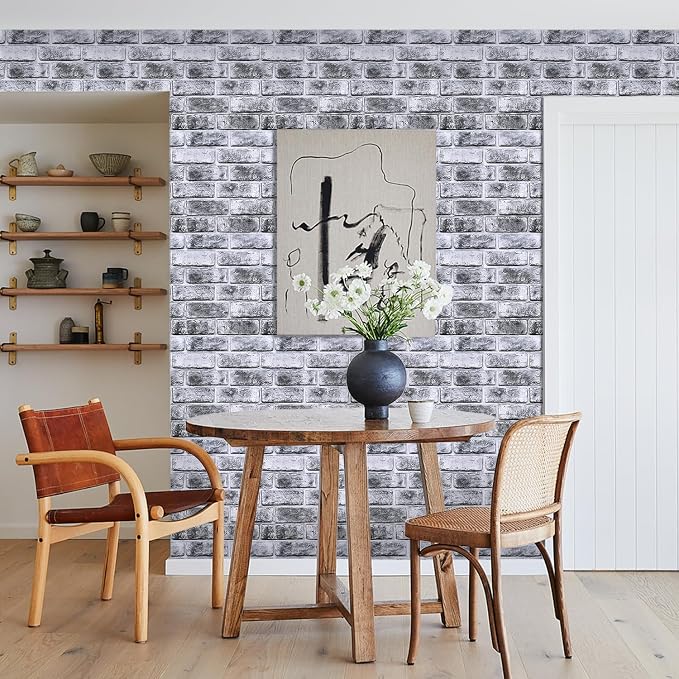 Commomy 3D Faux Brick Wall Panels Peel and Stick - Image 7
