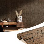 OUZUGIE 1 Pack 96x48 Inch Natural Bamboo Wall Panel – Brown Burned Pole Wrap by OUZUGIE
