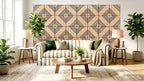 Mollywell Acoustic Panels, PVC Wood-Grain Decor, 12x12 Inch Carved Pattern - Image 8