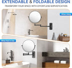 Auxmir 1X/30X Wall Mounted Makeup Mirror, Double Sided Magnifying Mirror - Image 7