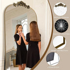 Antok Arched Full Length Mirror, Standing/Wall Hanging Large Mirror - Image 4