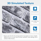 COMSTICKC 3D Faux Brick Wall Panels Peel and Stick, Small Size Thin PVC - Image 3