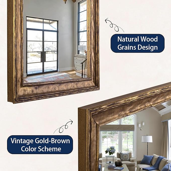 Vintage Wall Mirror, Decorative Wall Mirrors - Image 4