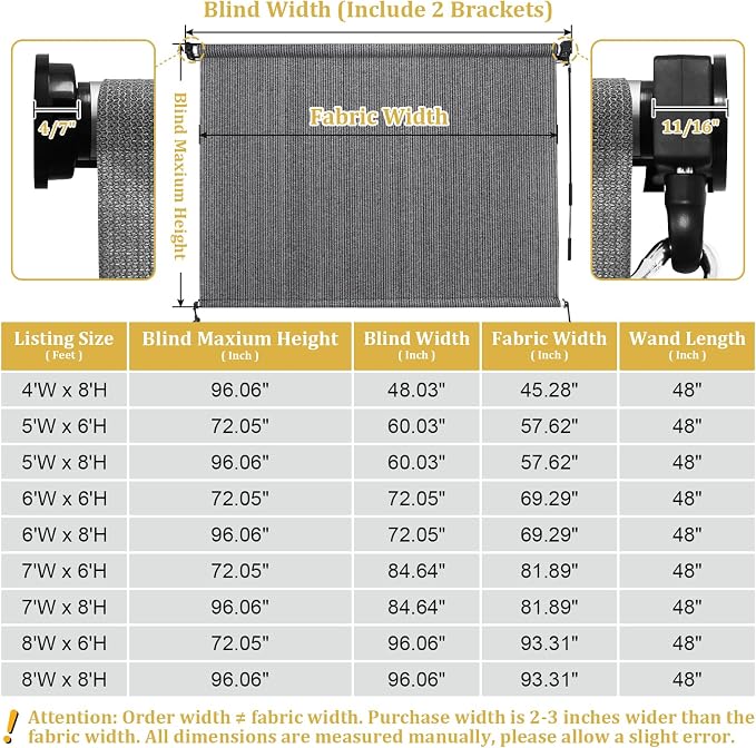 Shade&Beyond Outdoor Roller Shades - Image 3