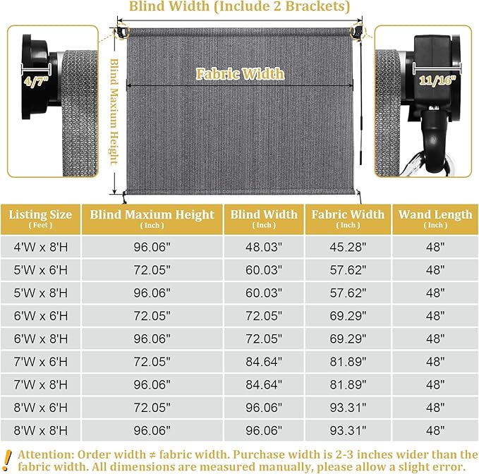 Shade&Beyond Outdoor Roller Shades - Image 3