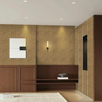 15.75"x787.4" Brown Grasscloth Wallpaper Peel and Stick Removable Textured Wall - Image 5
