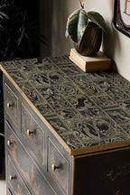 Erfoni 118"x17.7" Black and Gold Wallpaper Vintage Peel and Stick Wallpaper - Image 2
