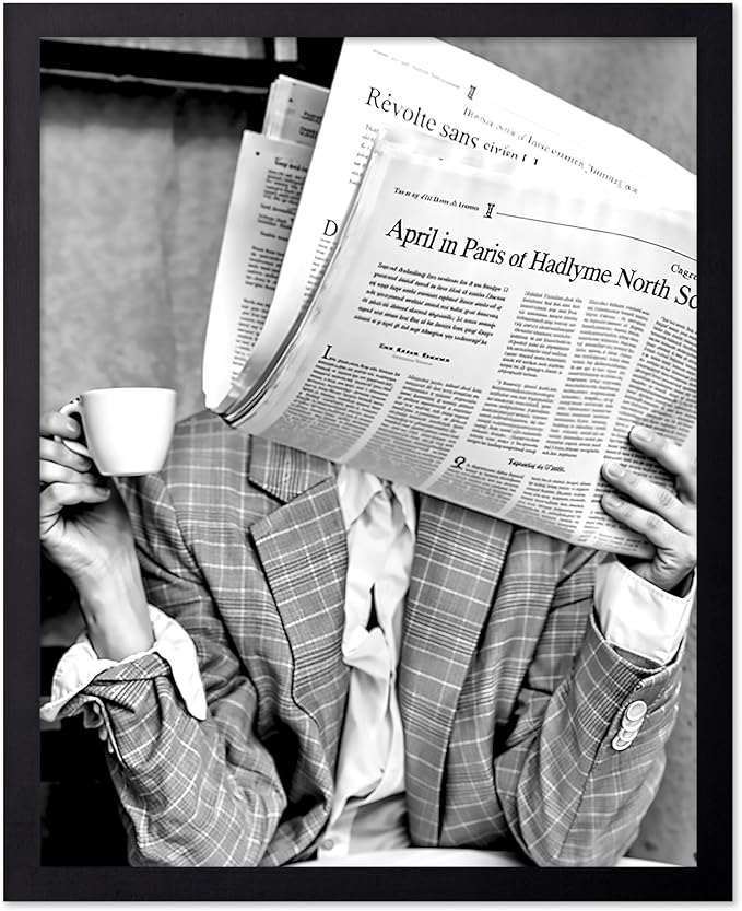 Poster Master Drinking Coffee Print by PosterMaster