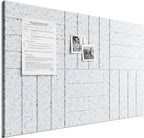 Bumusty Large Cork Board Alternative-36 x 24" Felt Bulletin Board Tiles by BUMUSTY