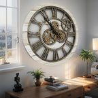 ImprovingLife The Gears Clock The Original Real Moving Gear Wall Clock Vintage - Image 3